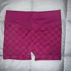 Checkered Workout Shorts